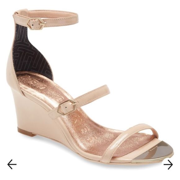 TED BAKER LONDON Weliin Wedge Sandal in size EU37.5 - Picture 2 of 15